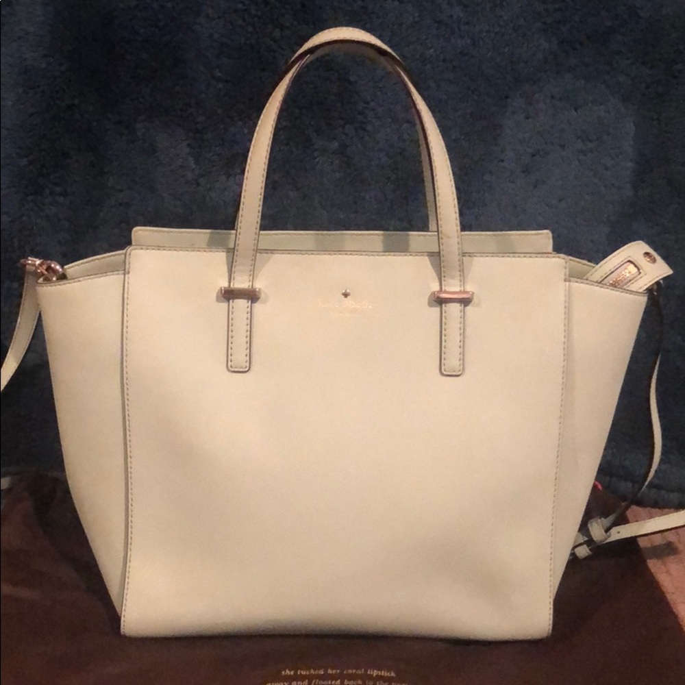 Kate Spade Mint Green Saffiano Leather Tote